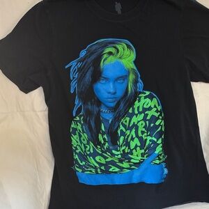 Black T-Shirt with Billie Graphic